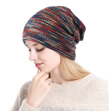 3 цветов выбор мода женская вязание шапка пони хвосты зима вязаная шапка